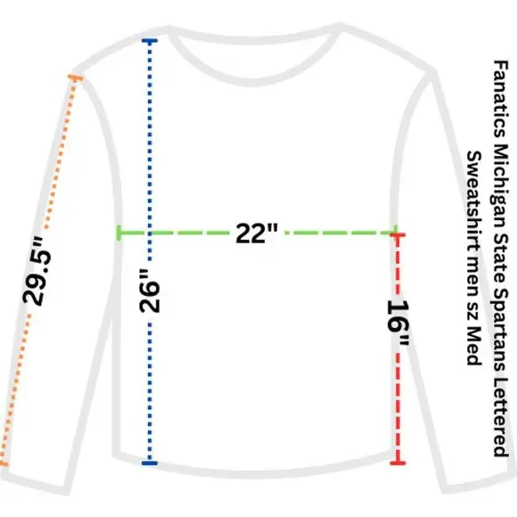 Michigan State Spartans Appliqued Fanatics NWOT Sweatshirt Womens Med - Picture 2 of 9